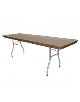 8 ft outlet wooden folding table